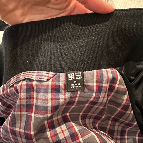 Uniqlo Men’s Medium - Black Harrington Bomber Jacket - full zip - Picture 2 of 9